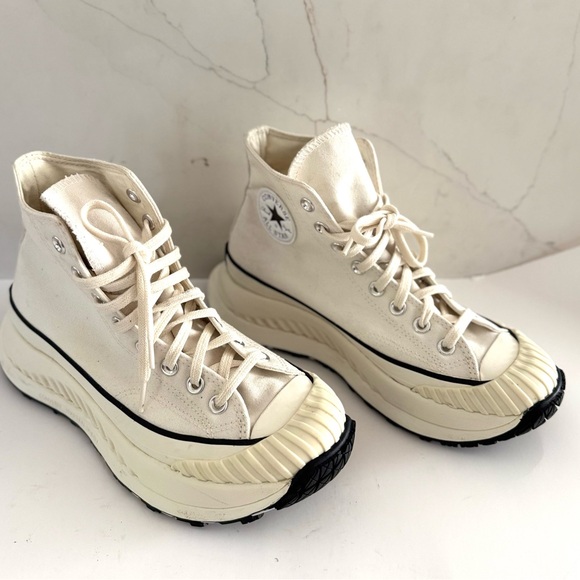 Converse A01682C Chuck 70s AT CX Hi Top Shoes Unisex Trainer Off White US 8.5W - Picture 5 of 10
